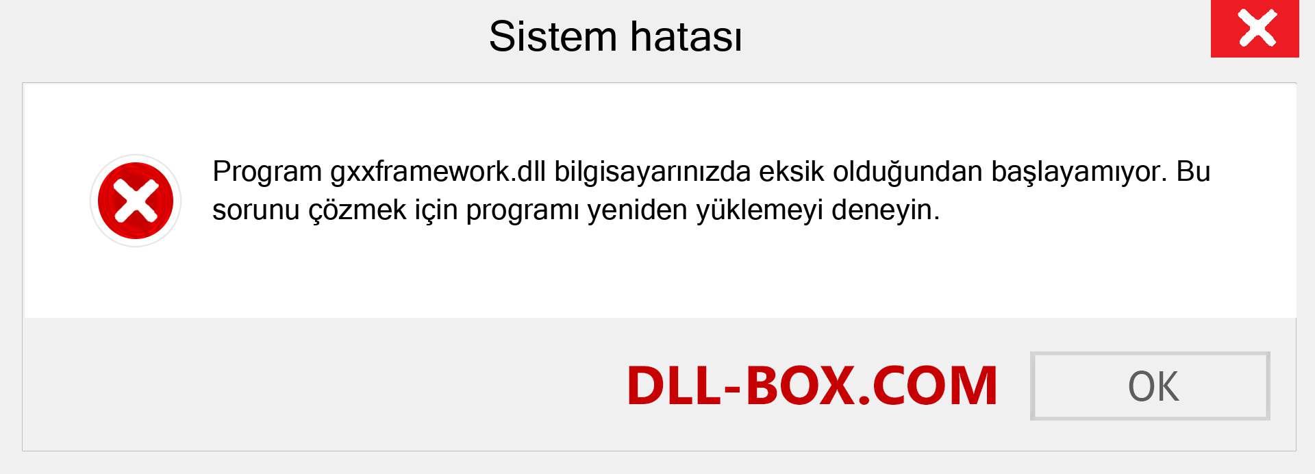 gxxframework.dll dosyası eksik mi? Windows 7, 8, 10 için İndirin - Windows'ta gxxframework dll Eksik Hatasını Düzeltin, fotoğraflar, resimler